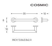 MEDIDAS ASIDERO DUCHA KUBIC COSMIC